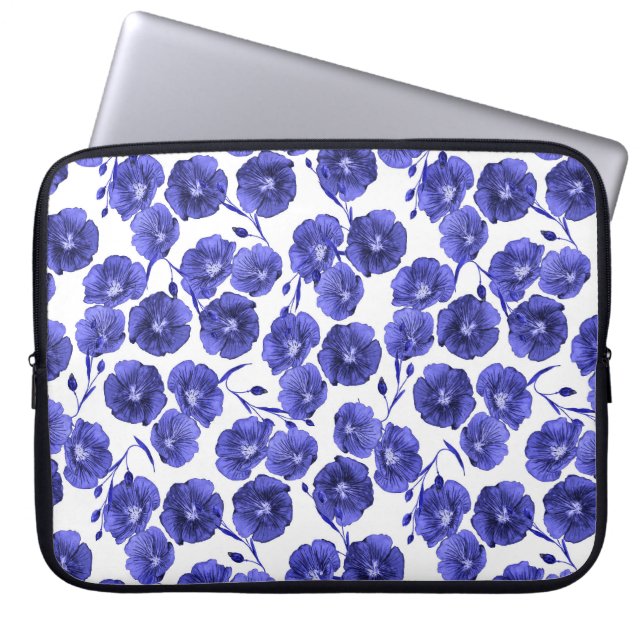 Capa Para Notebook Flores de Campo de Aquarela: Papel de Parede Botân (Frente)