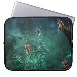 Capa Para Notebook Flores de Fada na Lua de Jade