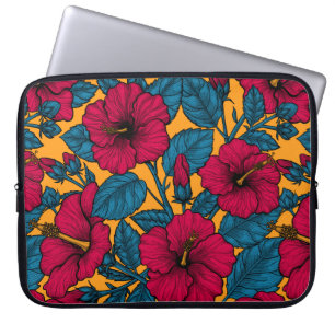 Capa Para Notebook Flores de hibisco