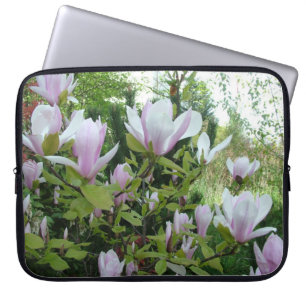 Capa Para Notebook Flores de magnólia púrpura primavera