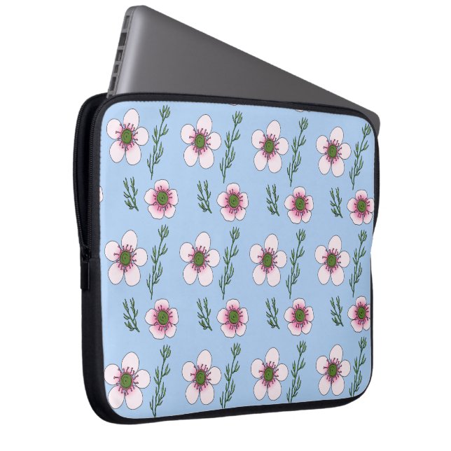 Capa Para Notebook Flores de Manuka (Frente Esquerda)