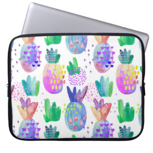 Capa Para Notebook Flores de outono pintadas à mão, padrão sem costur