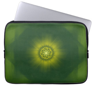 Capa Para Notebook Flores de Pó de Ouro – Fractal Botânico