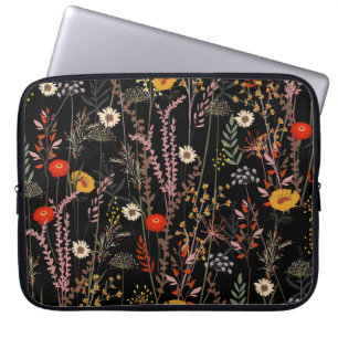 Capa Para Notebook Flores de Prados Bloqueantes Desenhadas