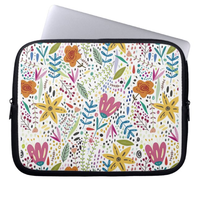 Capa Para Notebook Flores Design (Frente)
