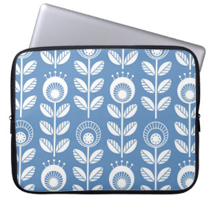 Capa Para Notebook Flores do estilo foliar escandinavo - floral unifo