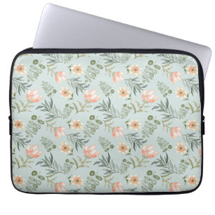 Capa Para Notebook Flores e bolsas de laptop de aquarelas moles