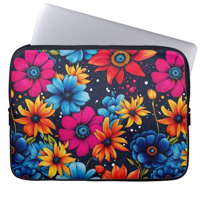 Capa Para Notebook Flores e Rosas adoráveis (Frente)