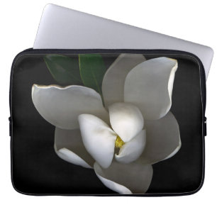 Capa Para Notebook Flores Flor Solteiro Magnolia Branca