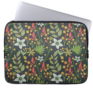 Capa Para Notebook Flores florais sem costura coloridas