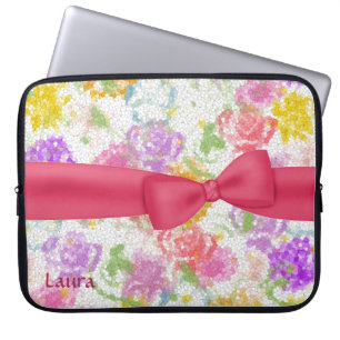 Capa Para Notebook Flores Impressionistas Coloridas bonito