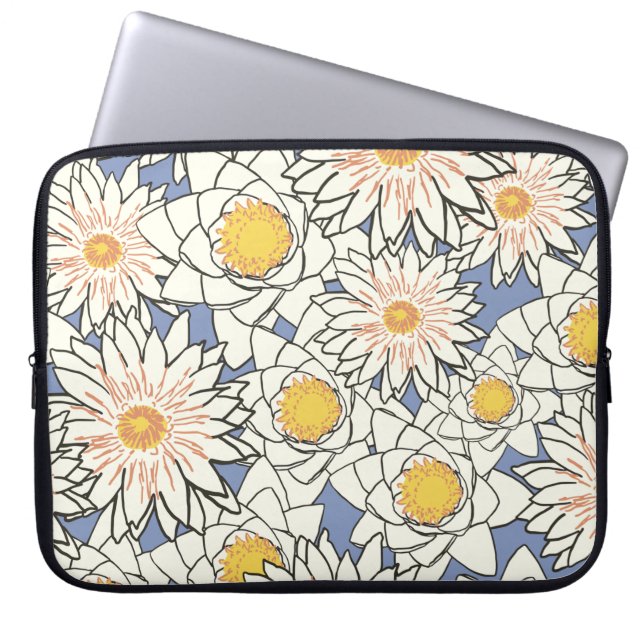 Capa Para Notebook Flores, lotus lily (Frente)