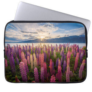 Capa Para Notebook Flores   Lupinas Nova Zelândia