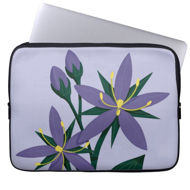 Capa Para Notebook Flores Natureza Flores Roxas Primavera Flora (Frente)