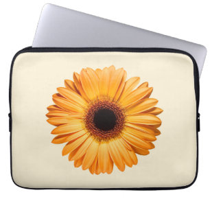 Capa Para Notebook Flores Orange Gerbera