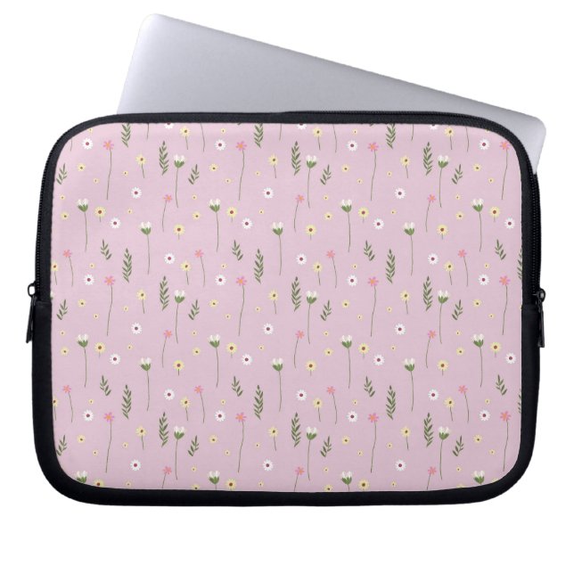 Capa Para Notebook flores pequenas (Frente)