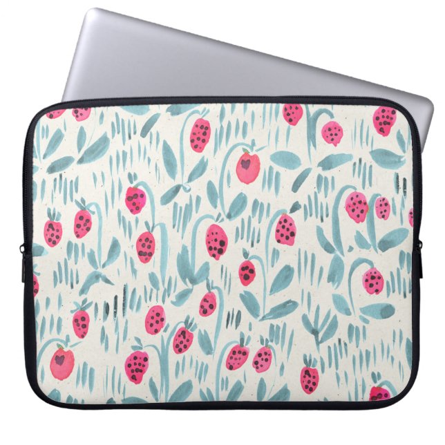 Capa Para Notebook Flores Pequenas: Sem Costura (Frente)