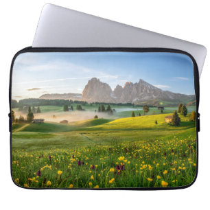 Capa Para Notebook Flores   Primavera Alpe di Siusi Langkofel