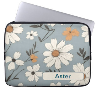 Capa Para Notebook Flores Retro 1 bolsa de laptop