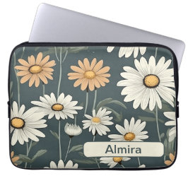 Capa Para Notebook Flores Retro 5 bolsas de laptop