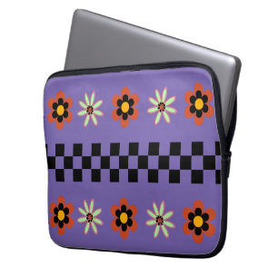 Capa Para Notebook Flores Retro Punk