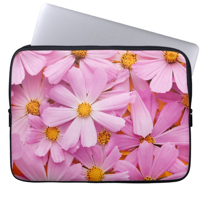 Capa Para Notebook Flores Rosa (Frente)