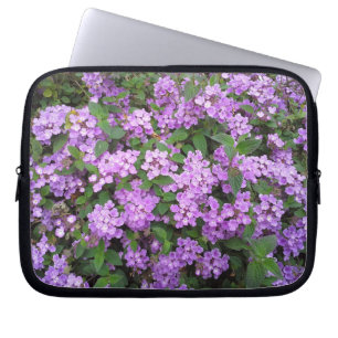 Capa Para Notebook Flores roxas pequenas