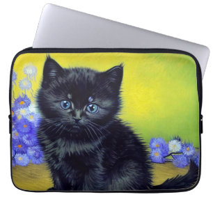 Capa Para Notebook Flores Roxas Pretas de Gogh