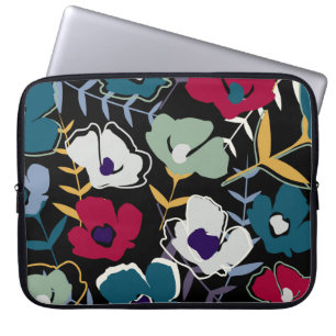 Capa Para Notebook Flores simples, folhas, papel de parede sem fim