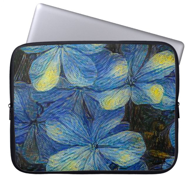Capa Para Notebook Flores sonhadoras no estilo de arte Vincent Van Go (Frente)