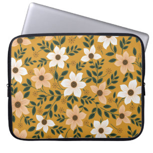 Capa Para Notebook Flores Tradicionais: Padrões Sem Olho De Muster