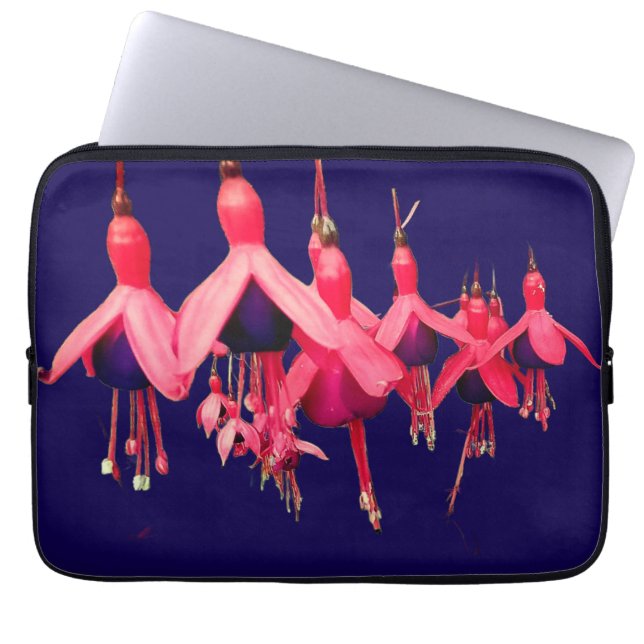 Capa Para Notebook Flores vermelhas (Frente)