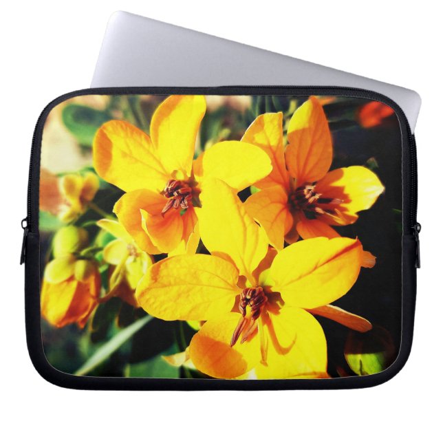 Capa Para Notebook Flores Vibrantes (Frente)