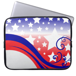 Capa Para Notebook Florescer Ondas e Estrelas