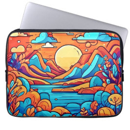 Capa Para Notebook Floresta Cartunista Arco-Íris Incrível