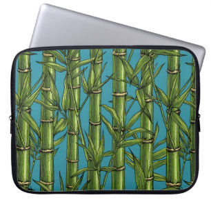 Capa Para Notebook Floresta de bambu em azul