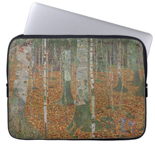 Capa Para Notebook Floresta de Nascimento por Gustav Klimt, Vintage A