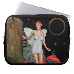 Capa Para Notebook Floresta Encantada Fada Cogumelo Arte Fantasia