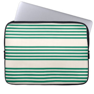 Capa Para Notebook Floresta verde e bege cinco faixas padrão