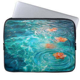 Capa Para Notebook Flowers Floating on Water 