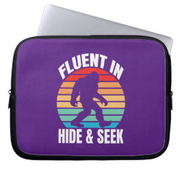 Capa Para Notebook Fluente no Esconder e Procurar Pé-Grande Engraçado