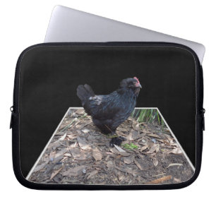 Capa Para Notebook Fluffy Black Rooster,