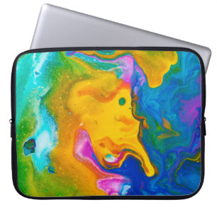 Capa Para Notebook Fluid Art. Abstrato cor de fundo, papel de parede