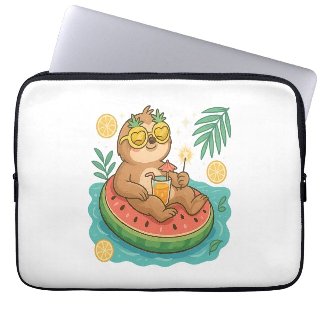 Capa Para Notebook Flutuação da Piscina de Verão (Frente)