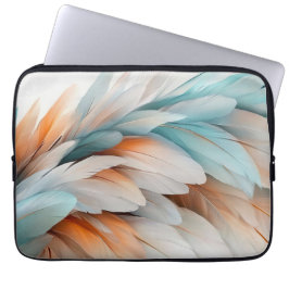 Capa Para Notebook Fluxo de Pena Abstrata – Elegância Suave
