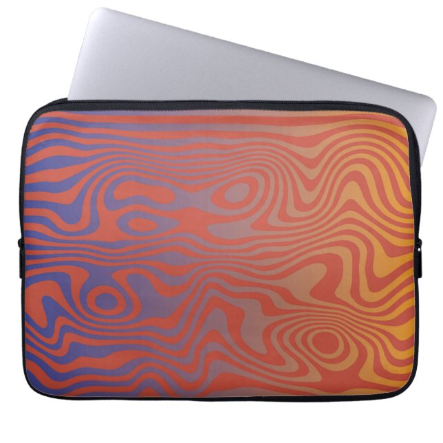 Capa Para Notebook Fluxo de Sonho l Padrão Abstrato Trippy - Nº 01 (Frente)