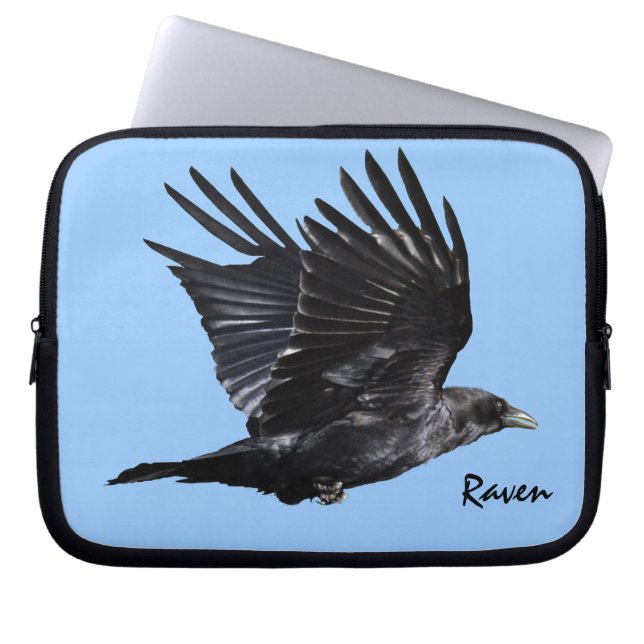 Capa Para Notebook Flying Black Raven Crow-lover Foto Design 4 (Frente)
