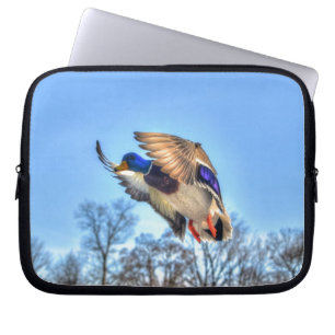 Capa Para Notebook Flying Mallard Duck Drake Wildlife Foto