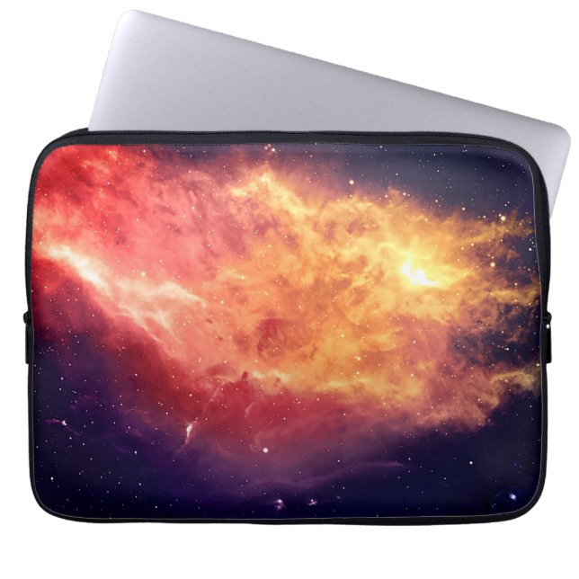 Capa Para Notebook Fogo Solar Através do Cosmos (Frente)