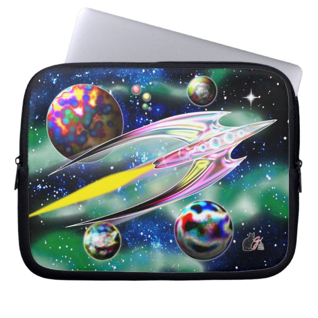 Capa Para Notebook Foguete de Vidro (Frente)